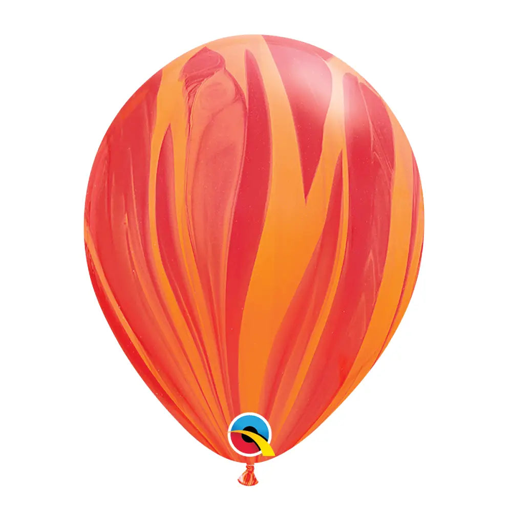 Red Orange SuperAgate® Latex Balloon 