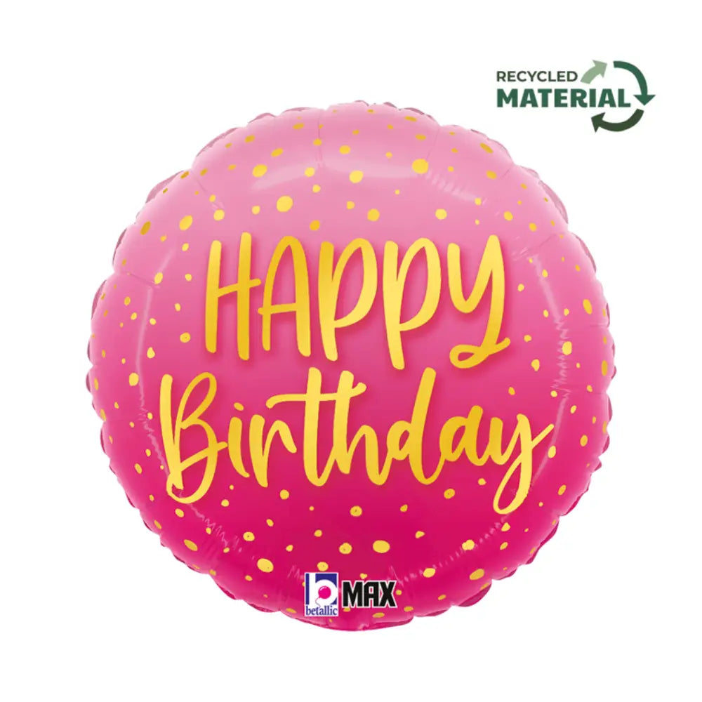 Happy B-Day Pink Balloon