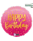 Happy B-Day Pink Balloon