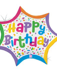 Birthday Confetti Burst (Helium)- 27 Inches