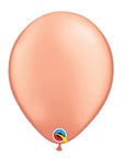 Metallic Rose Gold Latex Balloon (Helium/Air Filled) - 11 Inches