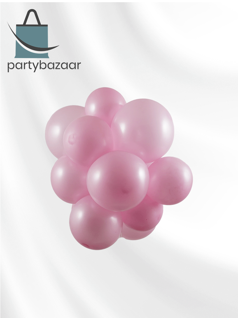 Shimmer Pink Latex Balloon (Helium/Air Filled) - 11 Inches