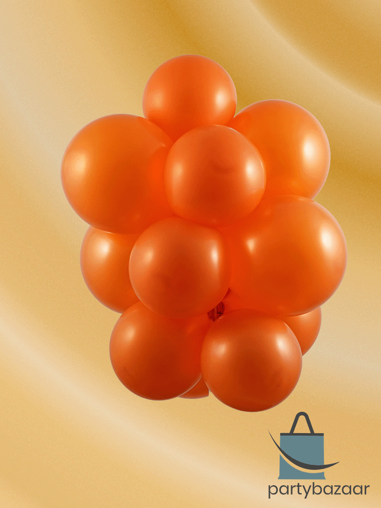 Mandarin Orange Latex Balloon (Helium/Air Filled) - 11 Inches