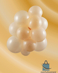 Pearl Peach Latex Balloon (Helium/Air Filled) - 11 Inches