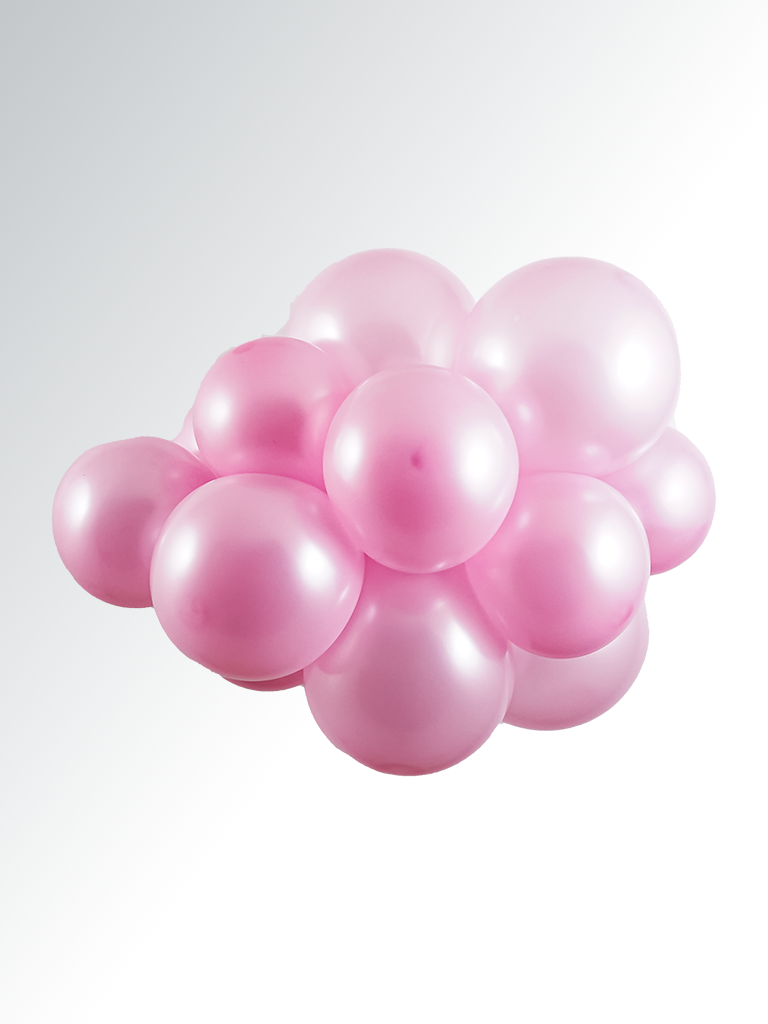 Pearl Pink Latex Balloon (Helium/Air Filled) - 11 Inches