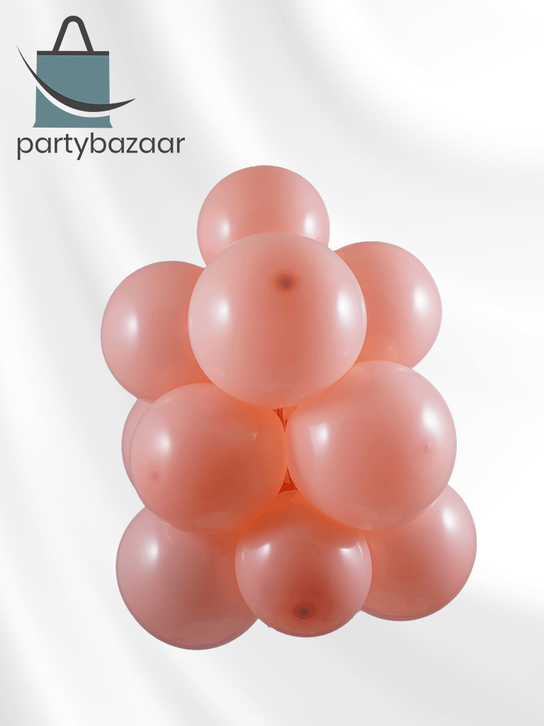 Pastel Coral Latex Balloon (Helium/Air Filled) - 11 Inches