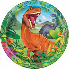 Dinosaur Paper Plates 9 Inches