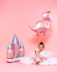 Pink Dinosaur Balloon