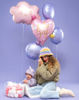 Baby Girl Heart Stars - 25 Inches