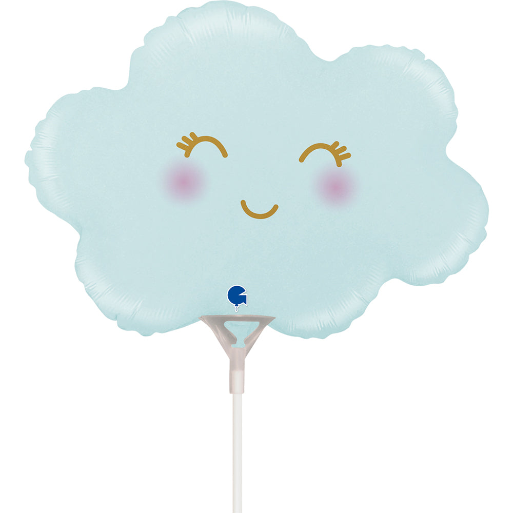 Satin Pastel Blue Mini Cloud Balloon