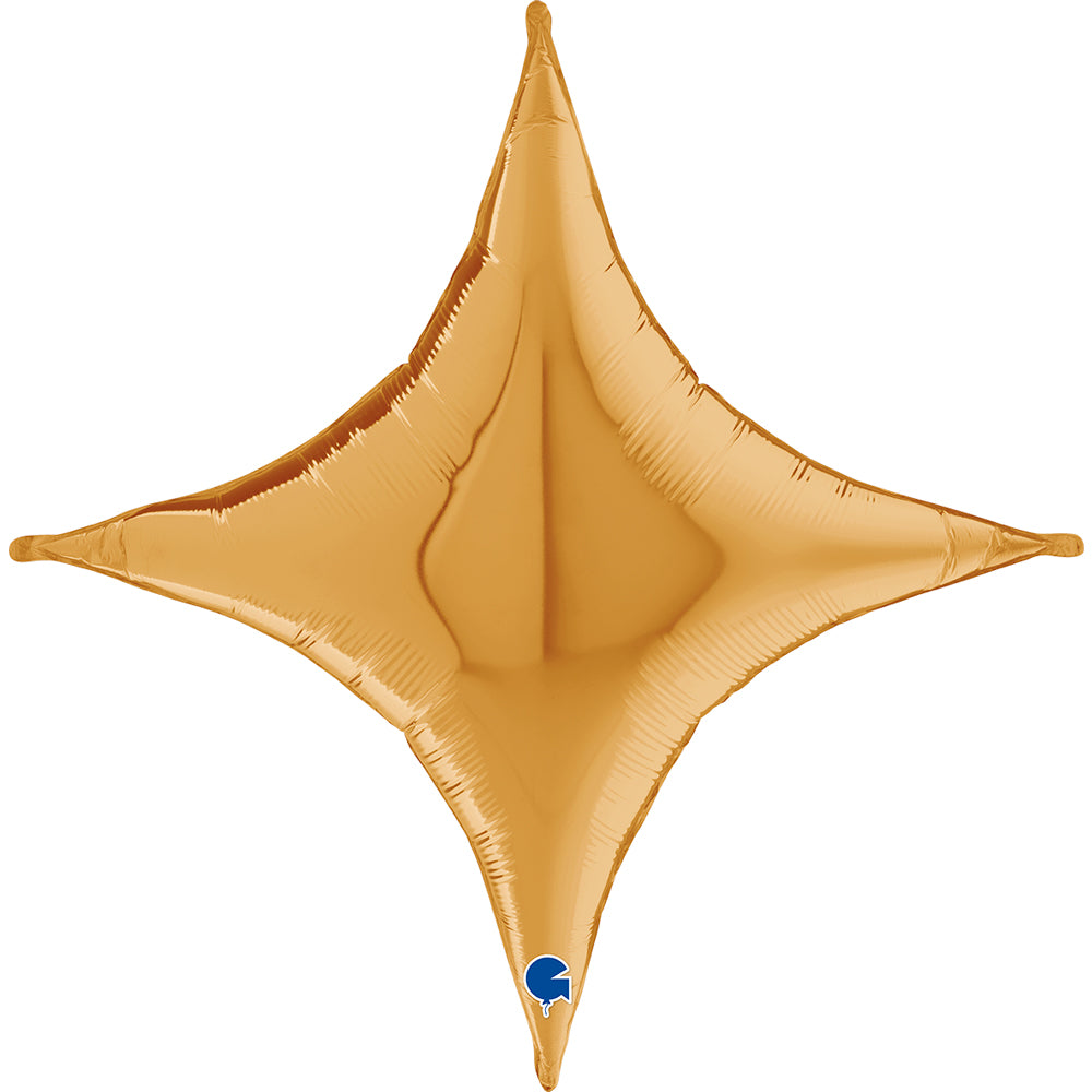Deco-Concave Cross 30inc Gold