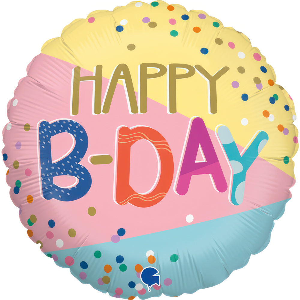 Funky Dots Birthday Round Balloon