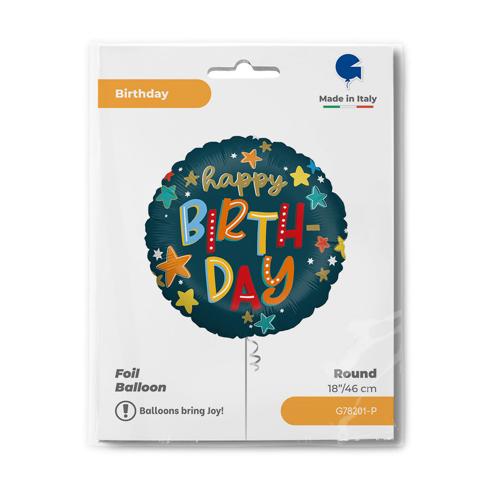Star Birthday Round Balloon