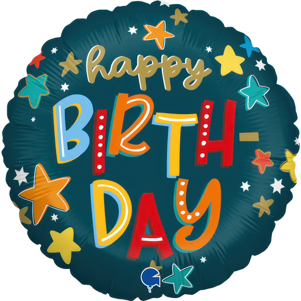 Star Birthday Round Balloon