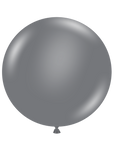 Pastel Grey Smoke Balloon (Helium/Air Filled) - 36 Inches